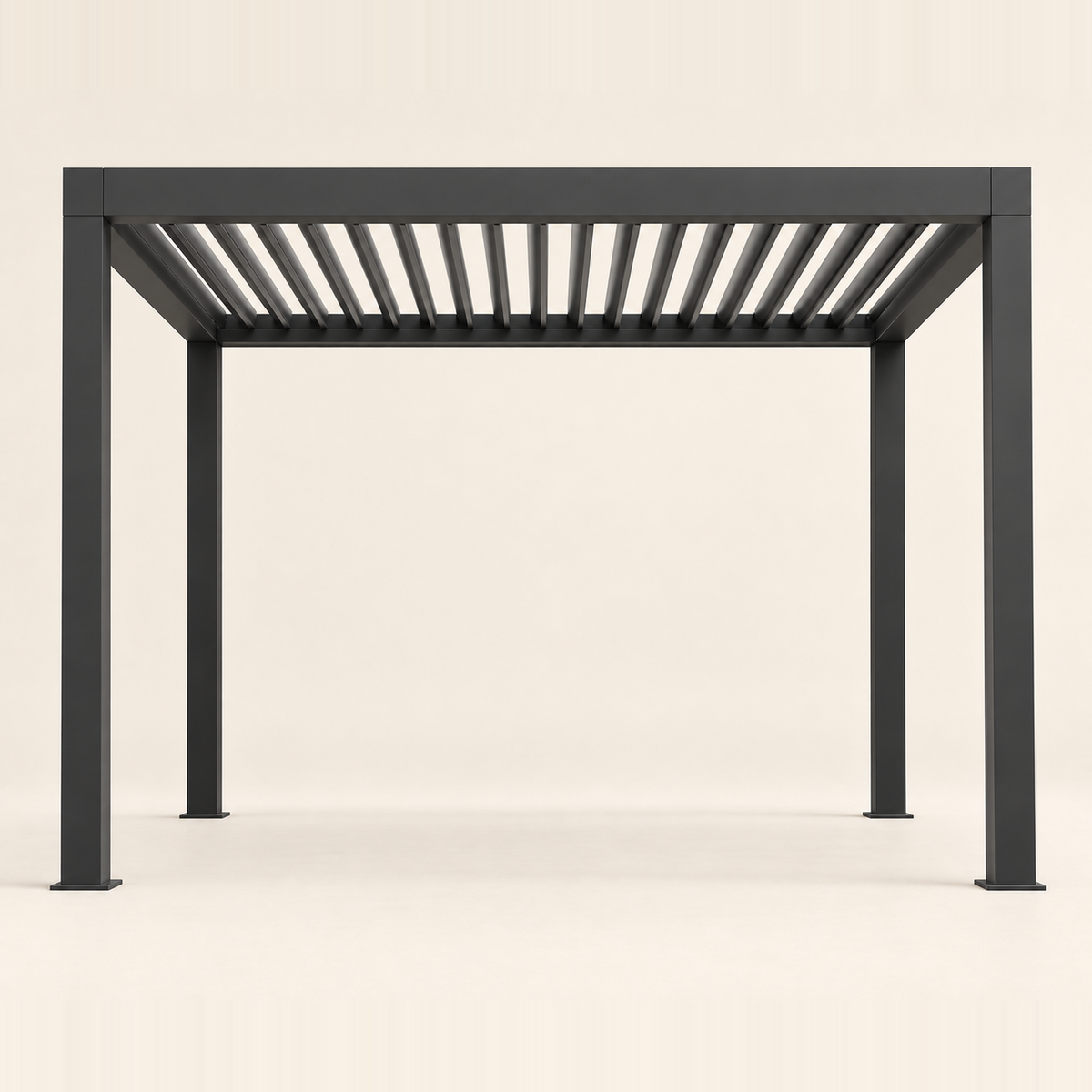 Palmera Luxe 3x3m aluminium pergola, studio view