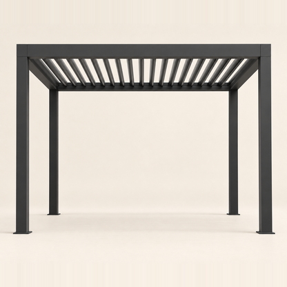 Palmera Luxe 3x3m aluminium pergola, studio view