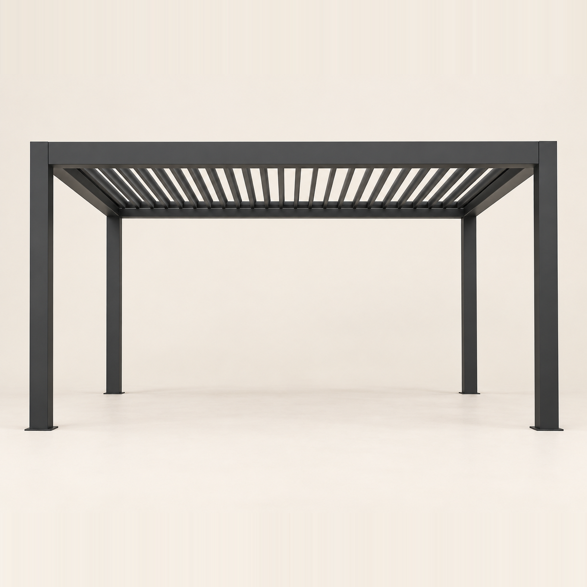 Palmera Luxe 3x4m aluminium pergola, studio view