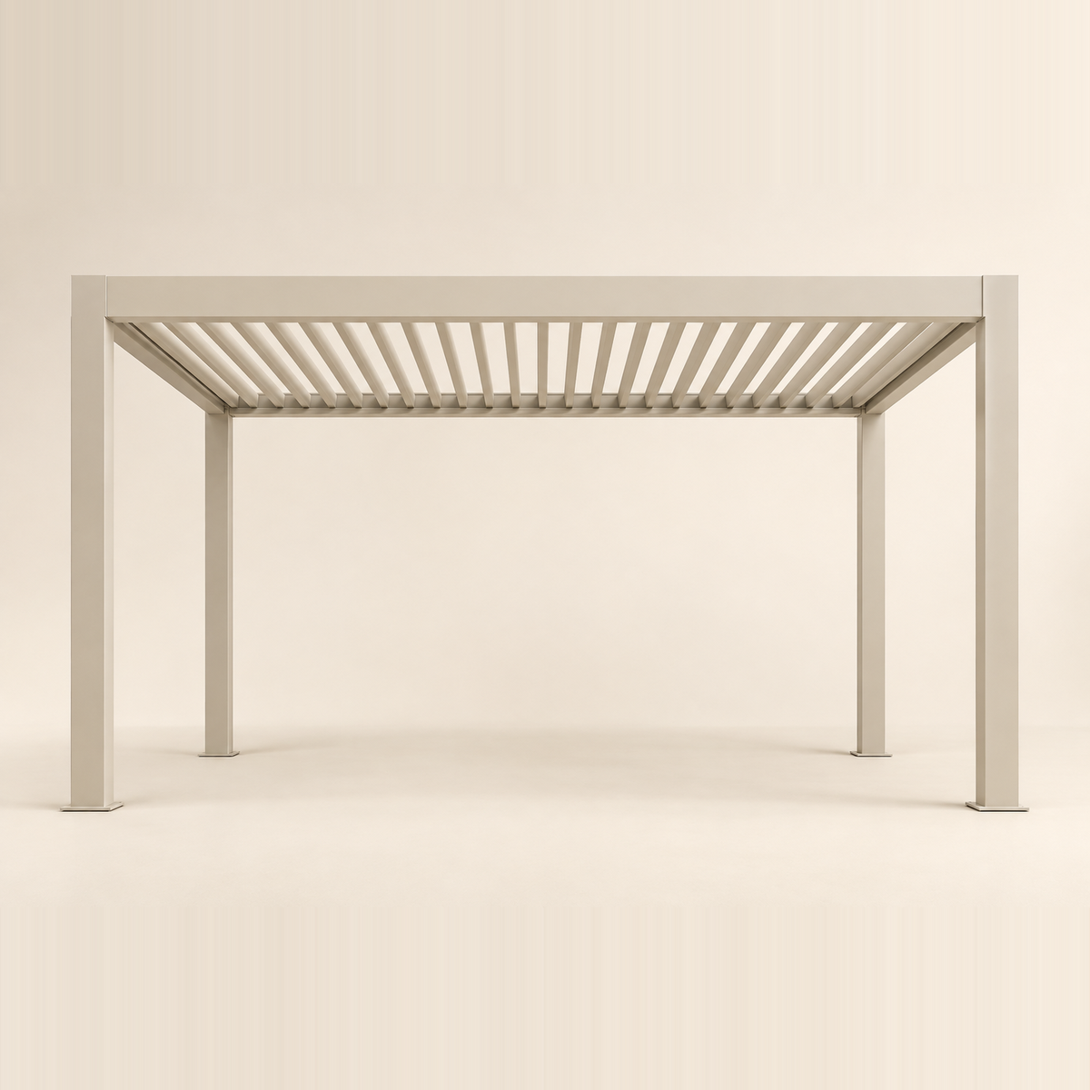 Palmera Luxe 3x4m aluminium pergola, studio view in second finish