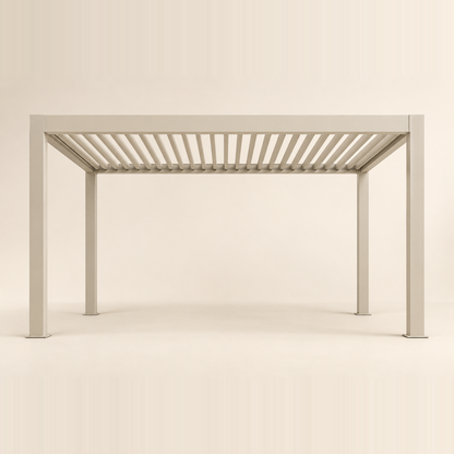 Palmera Luxe 3x4m aluminium pergola, studio view in second finish