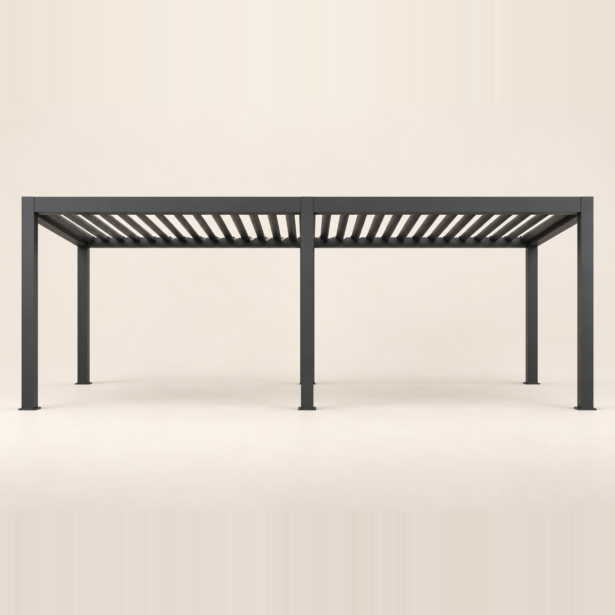 Palmera Luxe 3x6m aluminium pergola, studio view